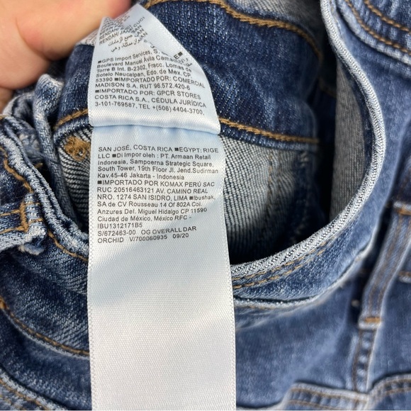 Old Navy OG Overalls Dark Orchid Wash Denim Sz 2 - Picture 8 of 8